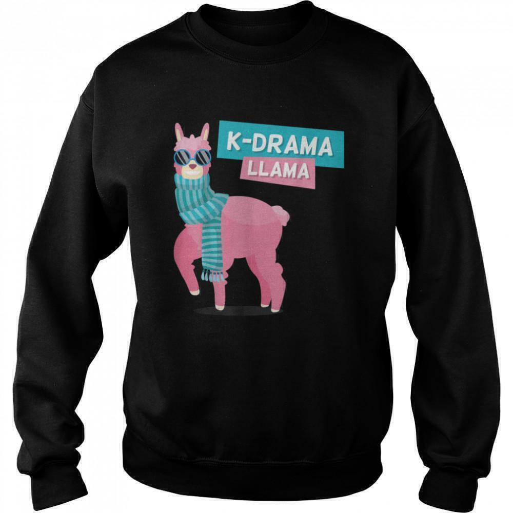 Kdrama Llama Cute Pop Culture Graphic Unisex Sweatshirt